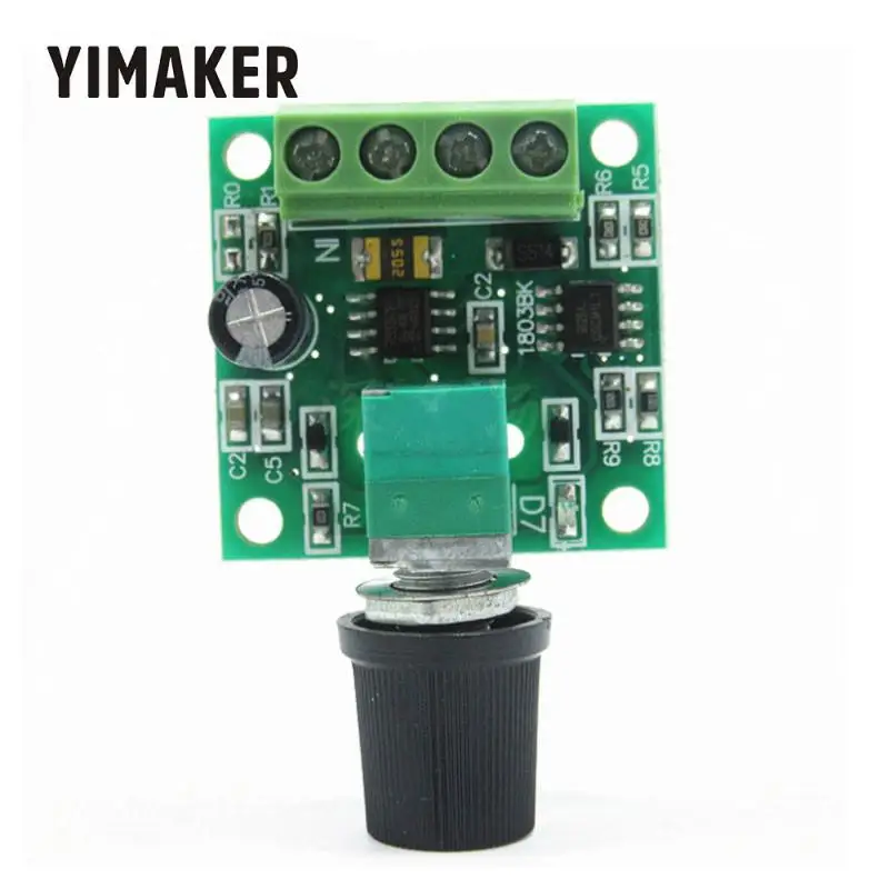 SUNYIMA 2A ШИМ контроллер скорости двигателя постоянного тока DC2.5V 3 в 5 в 6 в 12 В регулятор скорости переключатель 1803BK Регулируемый самовосстановление