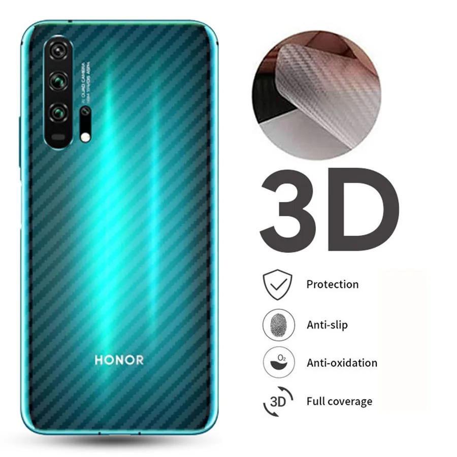 5 шт 3D защита для экрана из углеродного волокна Huawei P30 Mate 20 Honor Nova Pro P Smart 2019 задняя