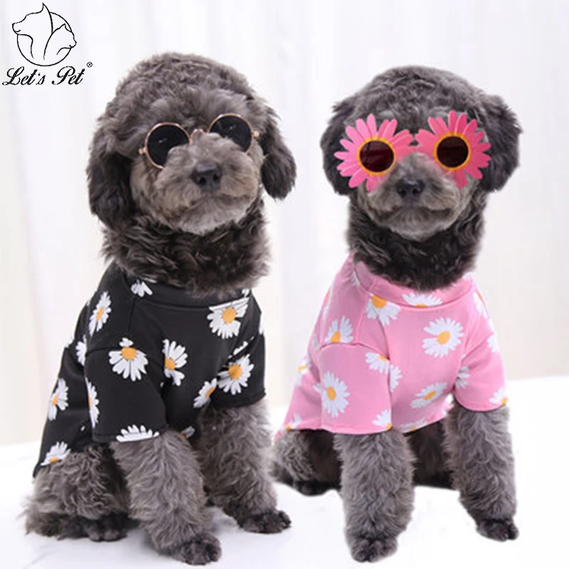 

Milk Shreds T Shirt Dog Clothes Daisy Lovely Summer Clothing For Dogs Pet Cat Yorkshire Teacup Chihuahua Clothes Soft Refreshing