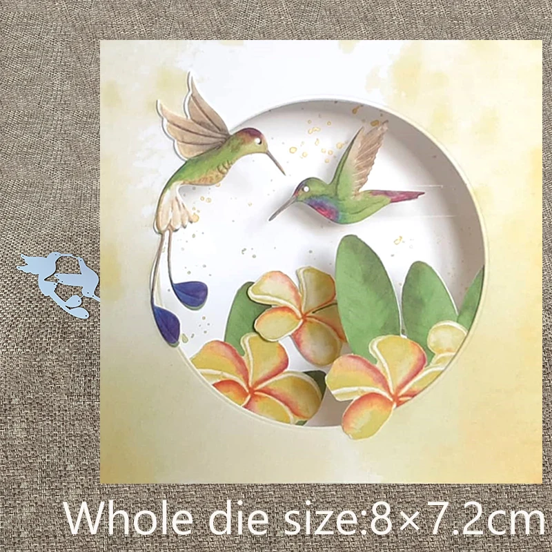 Новый дизайн ремесло металлические высечки 2 шт. украшение для птиц скрапбукинг