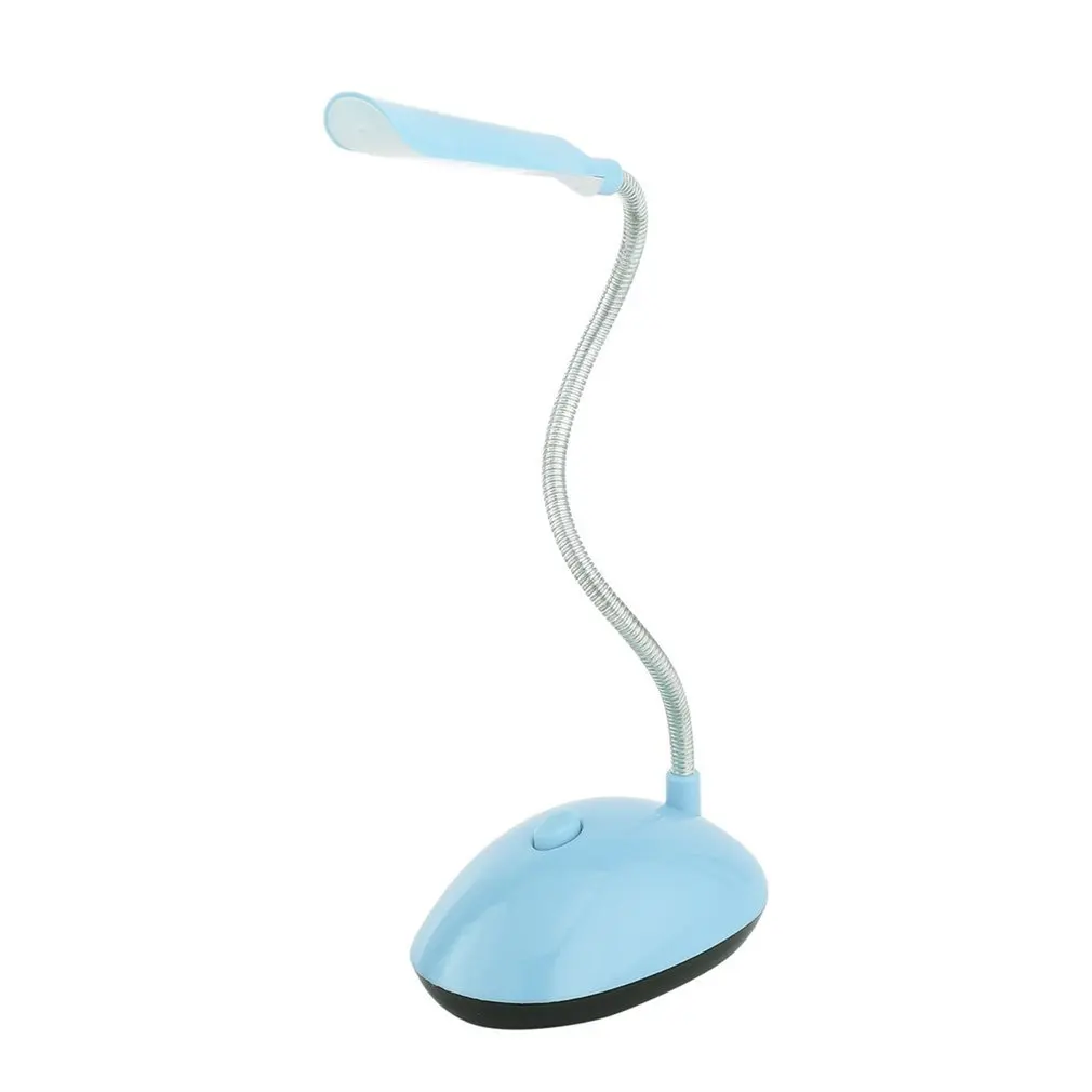 

Fexiable LED Desk Light AAA Battery Operated Book Reading Lamp Green/ Blue for Home Bedroom Kids Nightlight PY-X7188