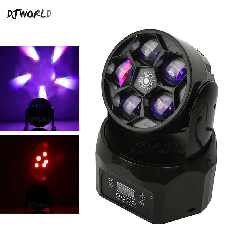 Светодиодный луч + мытье глаз 5x12 Вт RGBW DMX512 сценический эффект освещение для DJ