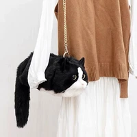 mini bag with versatile chain high quality cute fashion cat bag cross body bag clutch bag