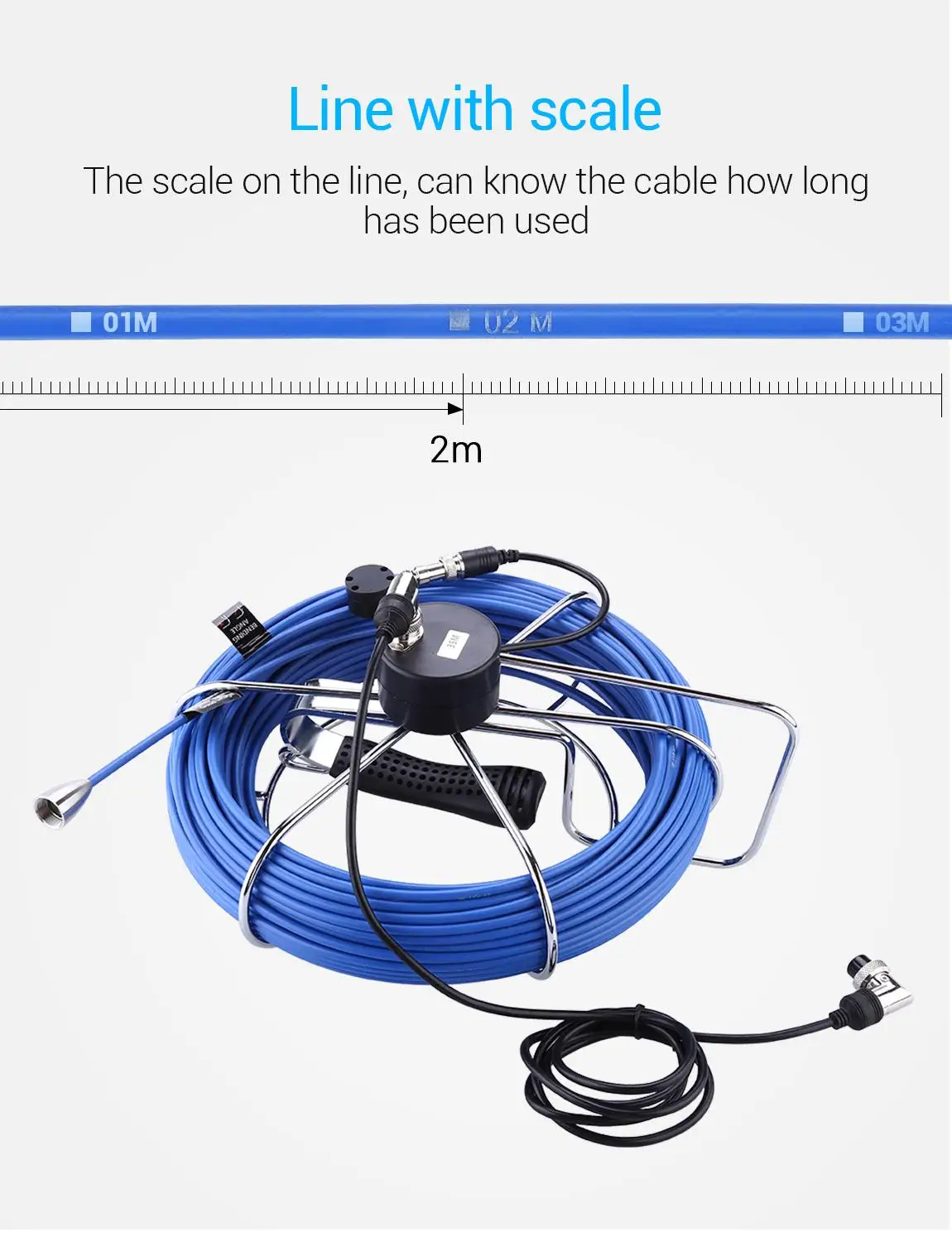 Eyoyo 7-дюймовый монитор 35 м трубопровод камера для осмотра труб водопроводная