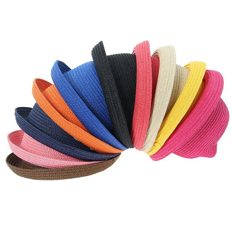 Новая милая детская Солнцезащитная шляпа весенне летняя соломенная для