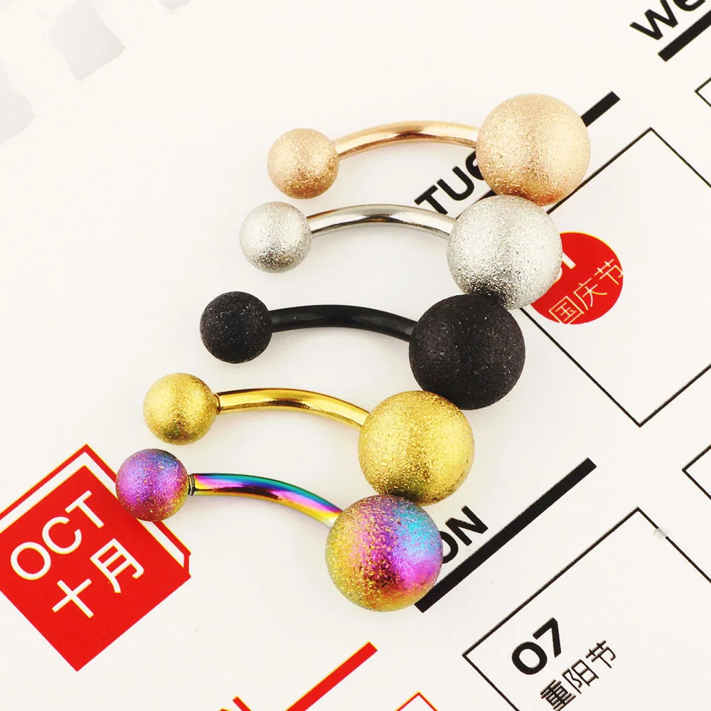 Новое поступление матовые серьги-гвоздики из нержавеющей стали для пирсинга