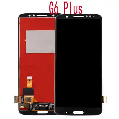 Black G6 Plus ЖК-дисплей для Motorola Moto G5 G6 G7 Plus power Play, ЖК-дисплей, дигитайзер, сборка, замена для Motorola G5 G6 G7 - Цвет: Black G6 Plus