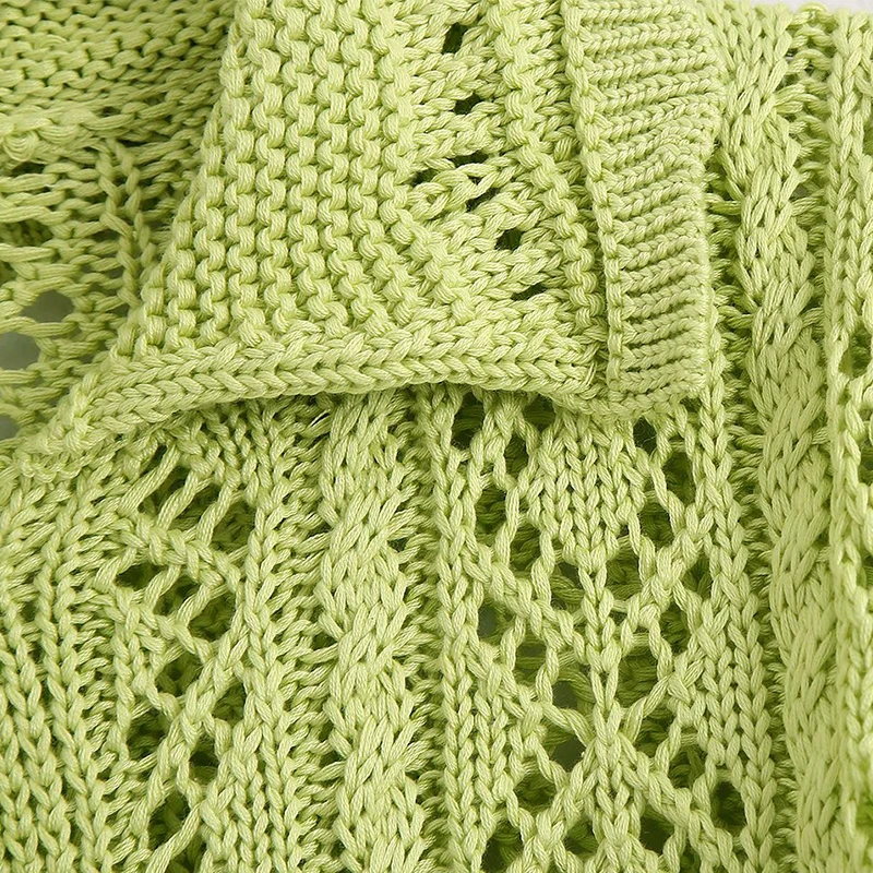 Женский винтажный кардиган с отложным воротником однотонный| |