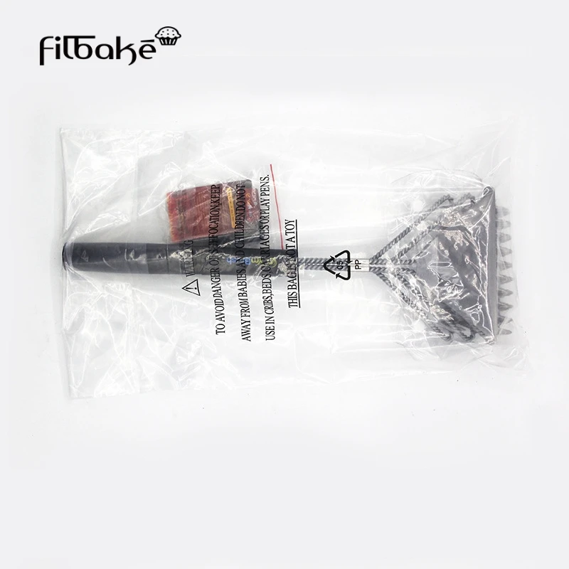 Щетка для чистки барбекю не прилипающая щетина из нержавеющей стали прочные