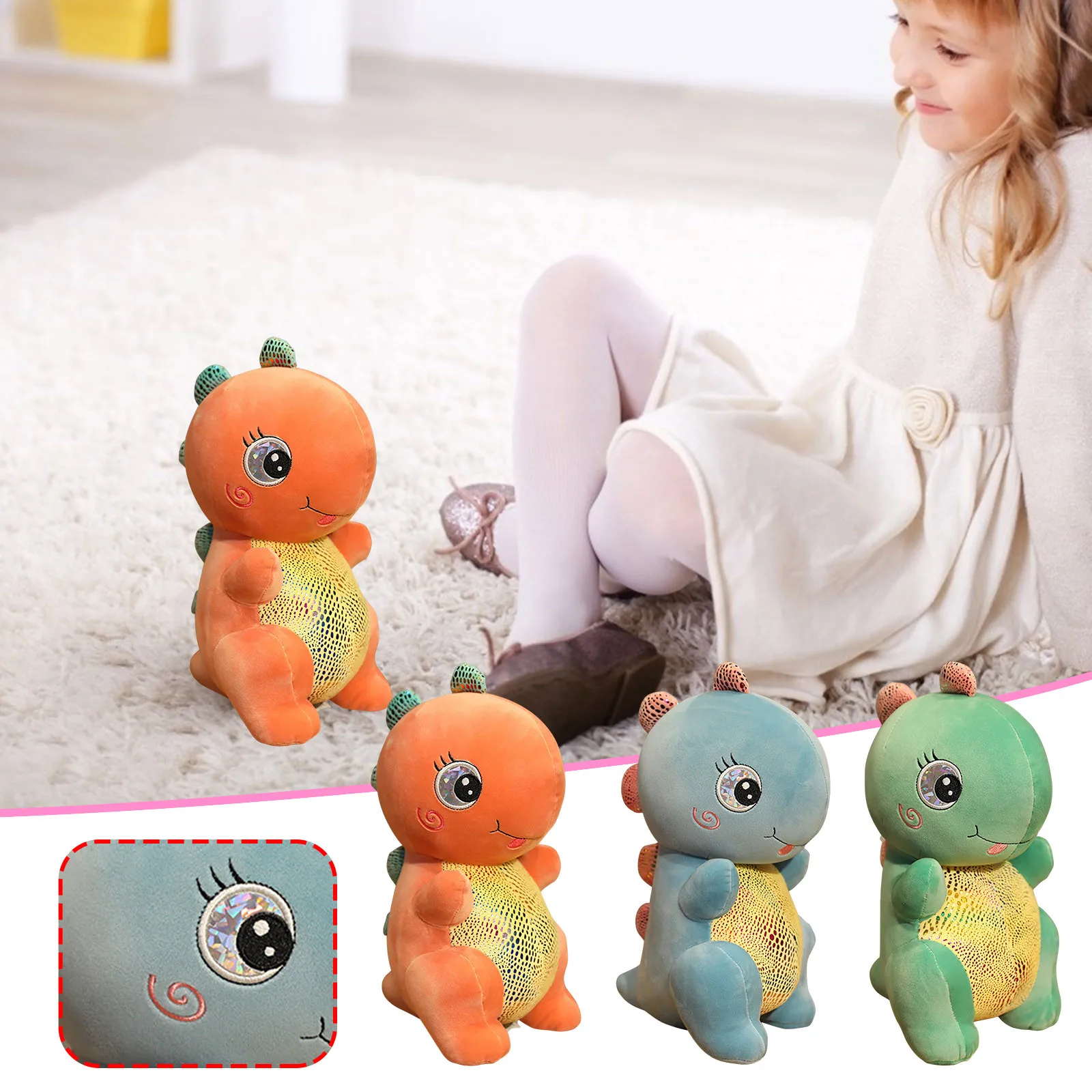 

Cute dinosaur plush toy doll plush toy doll children's birthday gift plush toy dinosaur doll L5