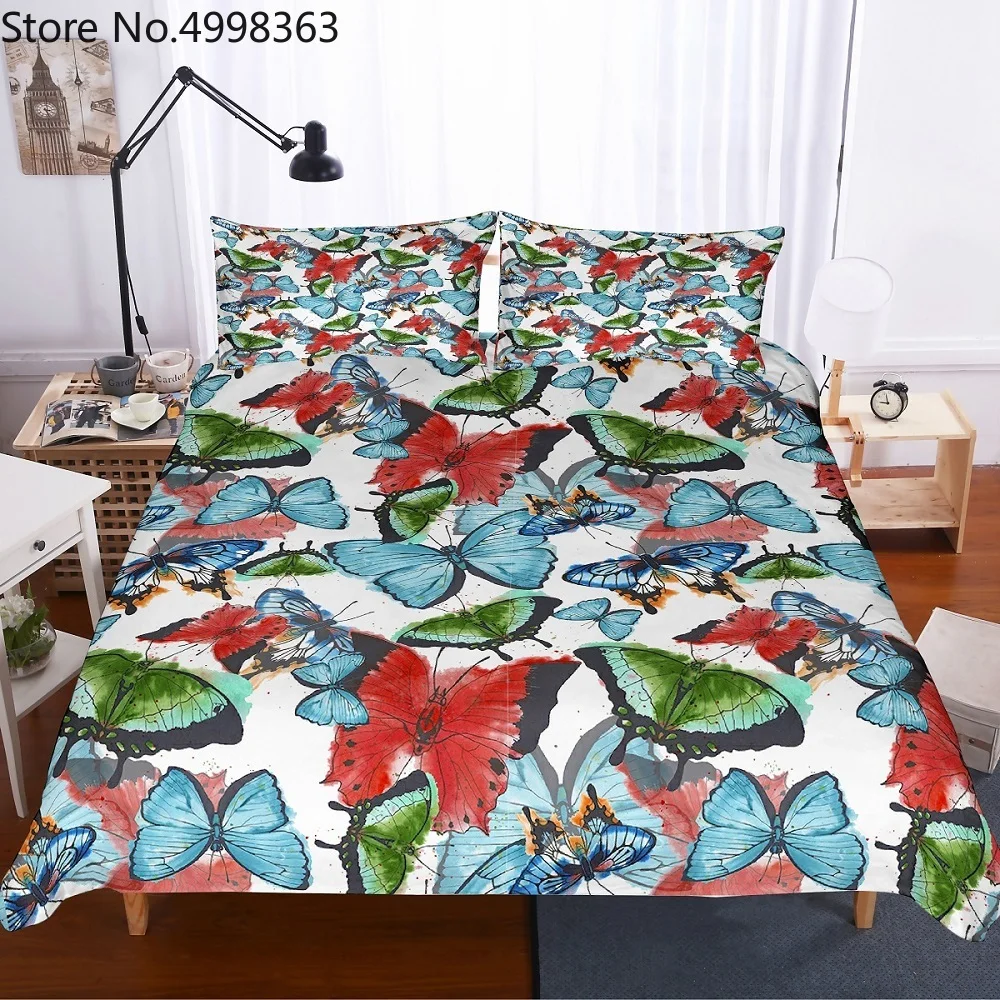 Комплект постельного белья с 3D принтом животных на заказ постельное белье