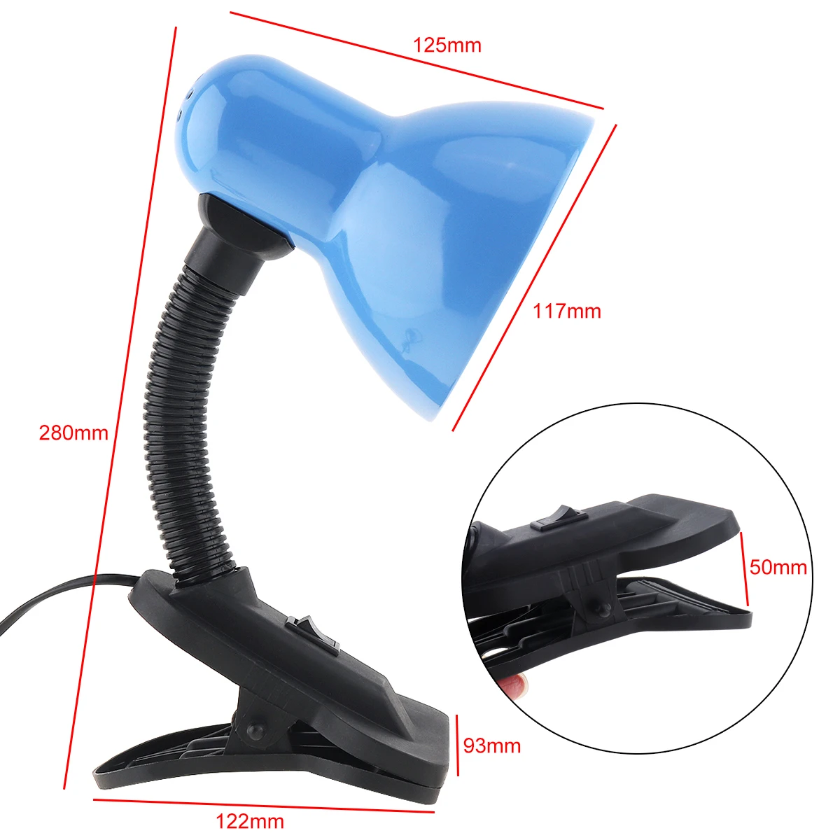 Светодиодная настольная лампа для чтения Портативный Гибкий мини-светильник с