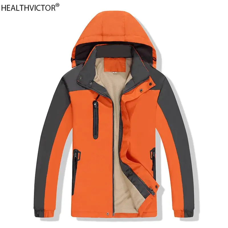 Теплая Флисовая Водонепроницаемая ветровка Защита от Солнца мужская верхняя