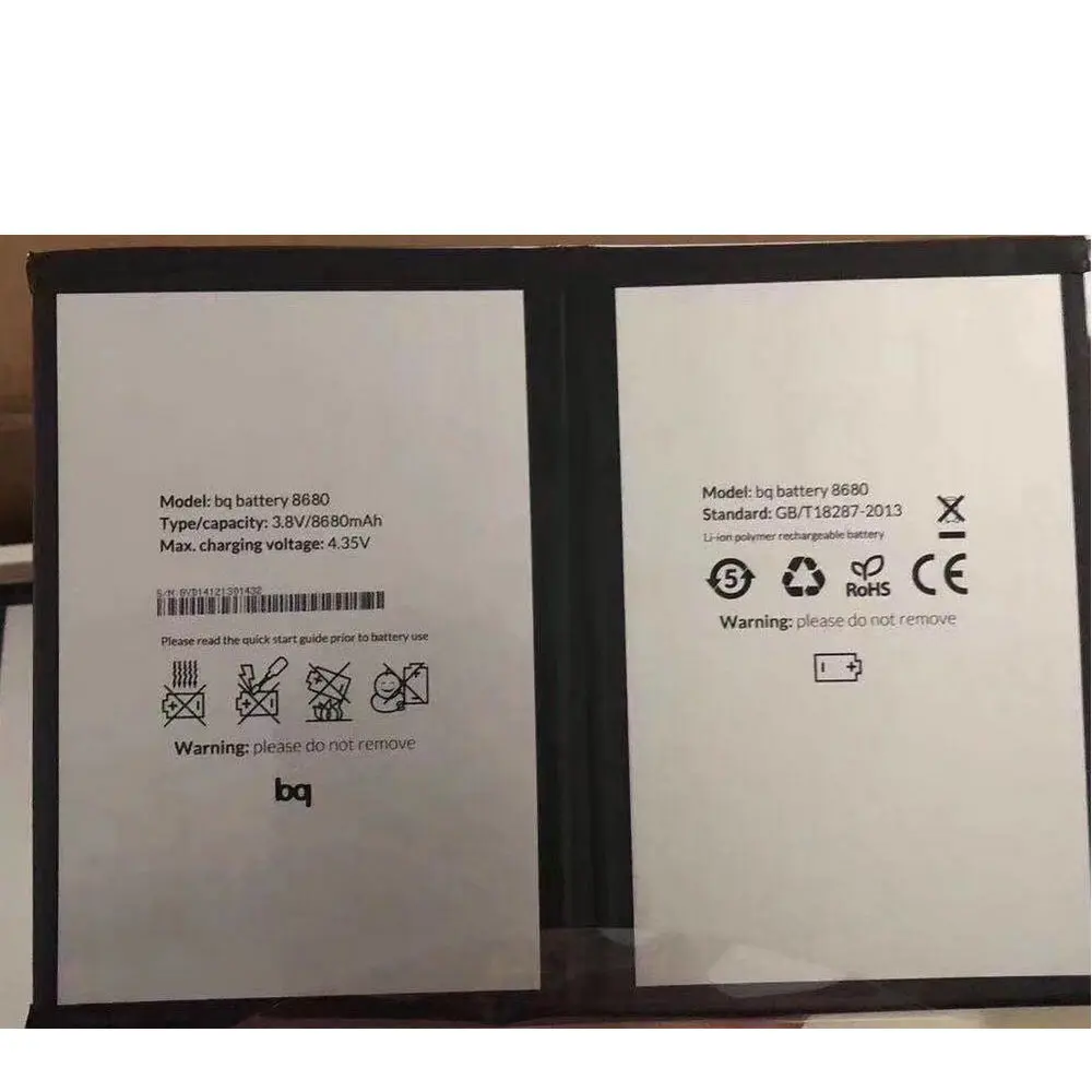 

Аккумулятор 3,8 в 8680 мА · ч для планшетного ПК BQ аккумулятор bq 8680