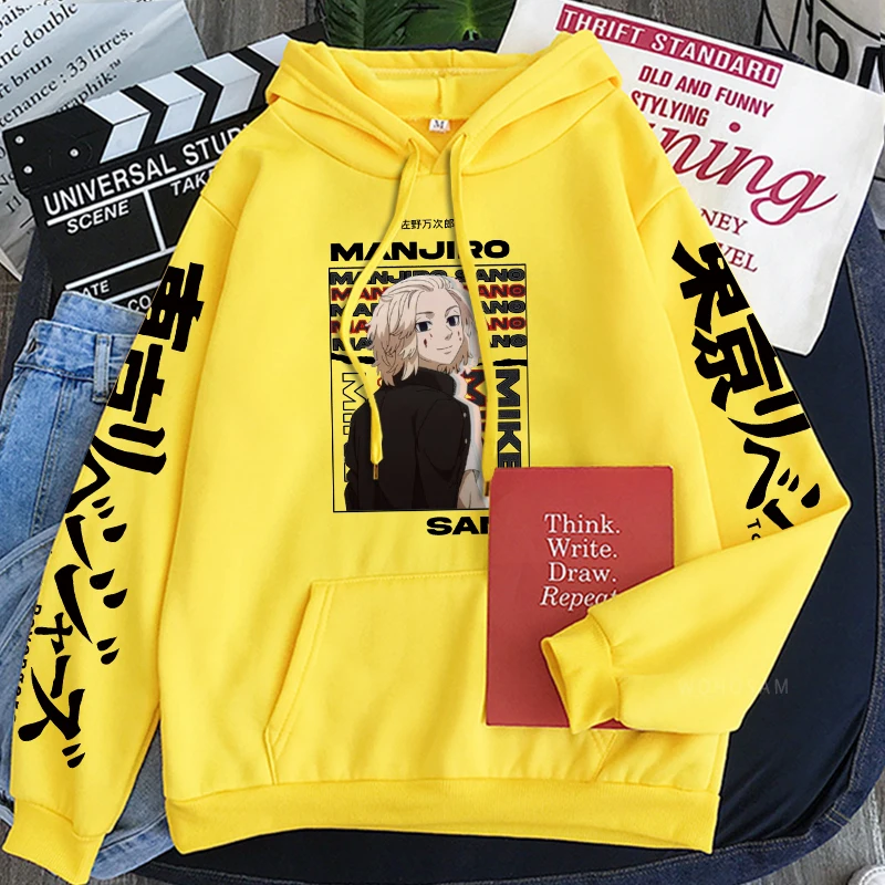Толстовки с капюшоном унисекс из аниме Мстители Токио зимняя эстетичная