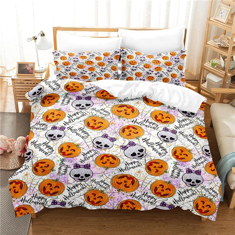 

Halloween Painting Bedding Set Duvet Cover Set Bedding Digital Printing Bed Linen Queen Size Bedding Set Fashion Design
