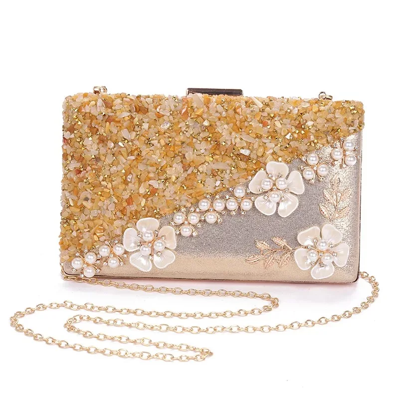 

New temperament socialite hand bag dinner party female hand bag water diamond sequined fashion dress party bag