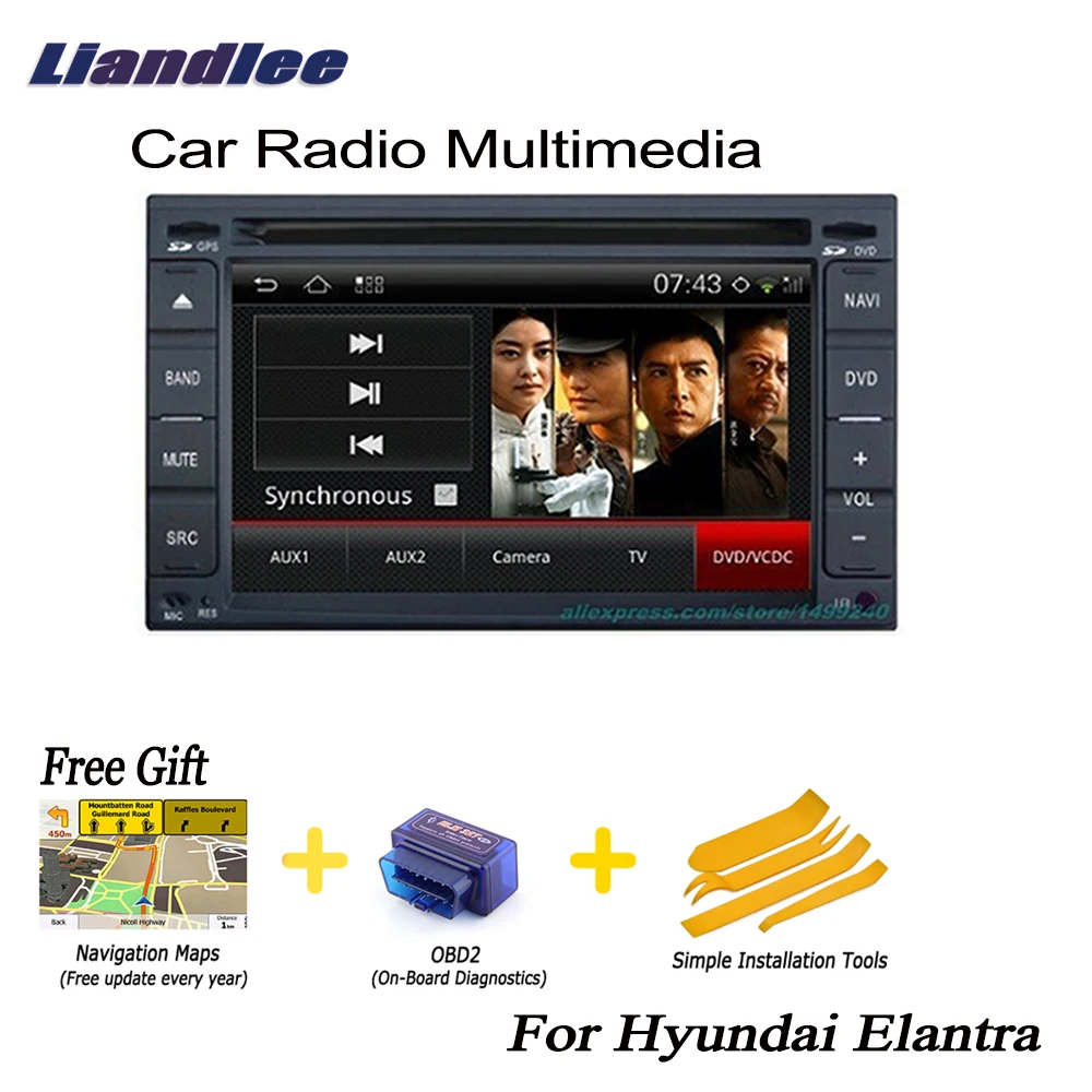 Автомобильный мультимедийный HD экран Android для Hyundai Elantra 2000 ~ 2004 2005 2006 GPS навигация