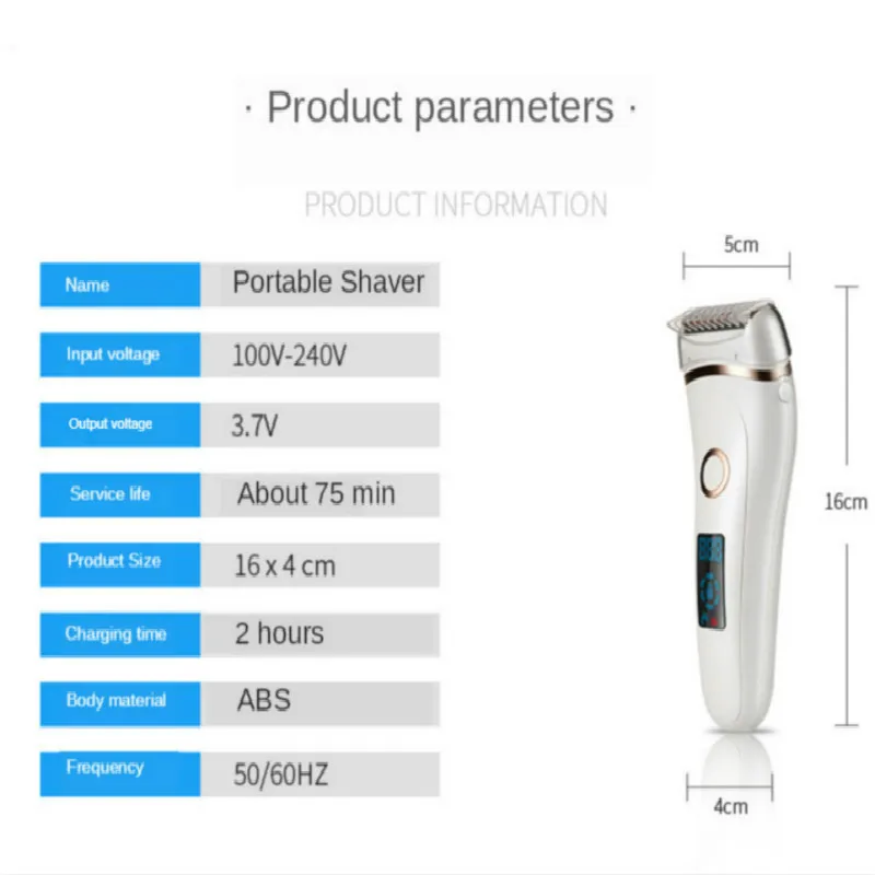 

Electric Epilator USB Rechargeable Women Portable Trimmer Shaver Professional Lady Bikini Facial Body Depilador Hair Removal