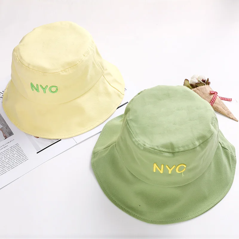 Панама женская с вышивкой в виде Нью Йорка милая шапка мешок плоским верхом для