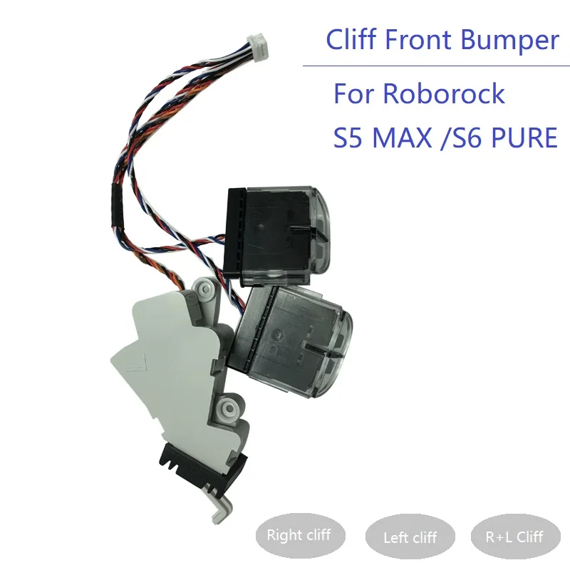 Передний бампер с правым и левым Клиффом на стену для пылесоса Roborock S5 Max