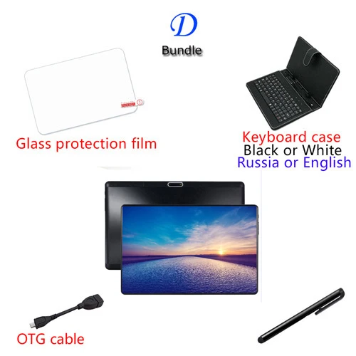 D Android 9,0, 64 ГБ, планшет, 10,1 дюймов, 3G, телефон, планшет, ПК, 1920x1280, 8, четыре ядра, ОЗУ, 6 ГБ, планшет, 10, Детские планшеты, bluetooth, 64 ГБ, gps - Комплект: D