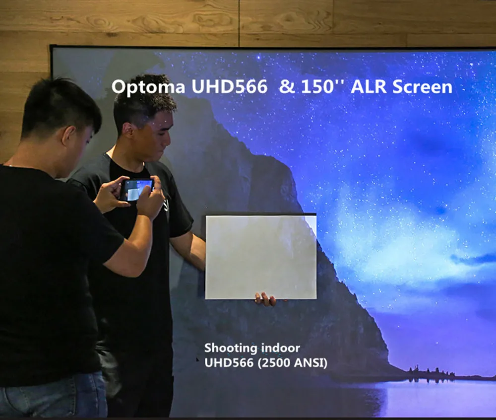 Mivision 16:9, экран проектора с фиксированной рамкой с ультратонкой рамкой, экран 8K с окружающим светом, отключающий материал экрана
