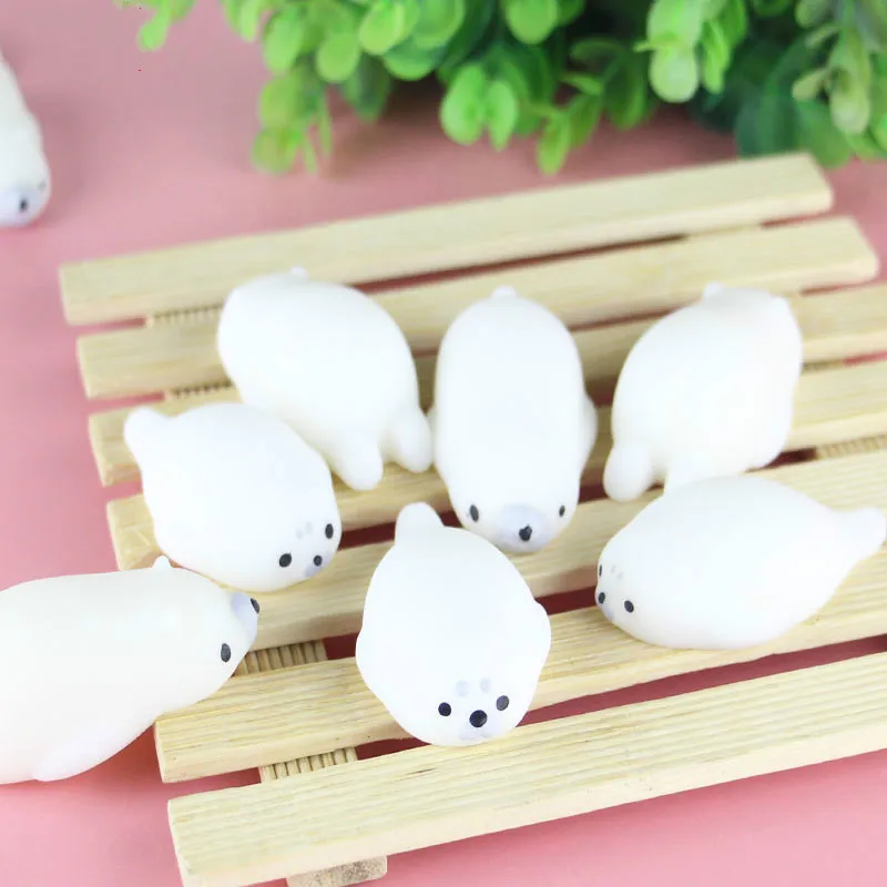 

1 pcs Lovely seal Vent Toy Anti Stress Ball Novelty Fun Antistress Squeezing Finger Exercise Stress Relief.