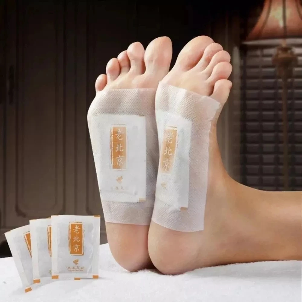 

10Pcs Ginger Revitalizing Detox Foot Patch Loss Weight Foot Patch Improve Sleep Anti-swelling Detox Old Beijing Foot Patch