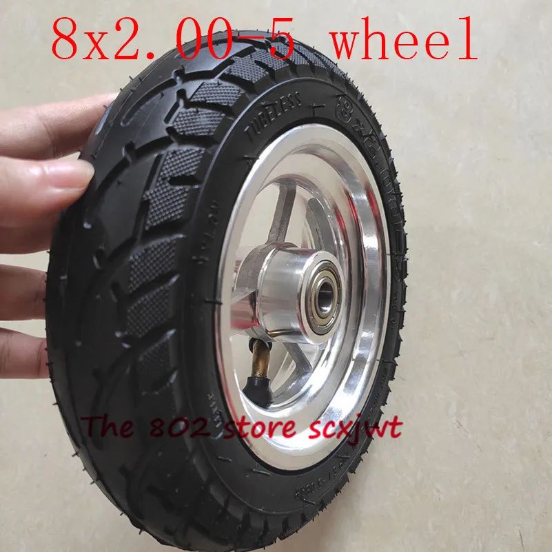 Размер 8x2.00-5 бескамерные колесные шины DIY 8*2 00-5 вакуумное колесо со ступицей из