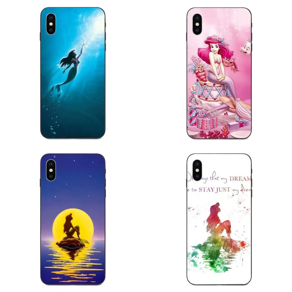 Русалочка Ариэль классическом стиле с принтом в виде персонажей из мультфильма