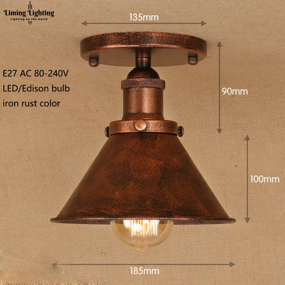 Лофт винтажные потолочные светильники Lamparas De Techo Lustre Luminaria Abajur комнатная потолочная лампа освещение Промышленное освещение для гостиной