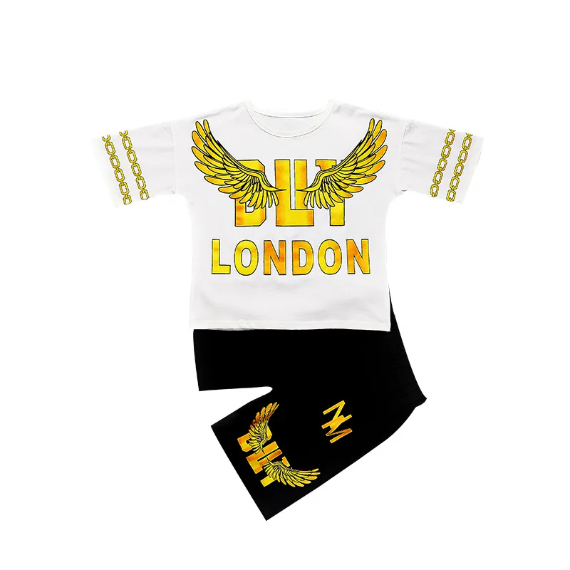 2020 комплект одежды для мальчиков хлопковые летние наряды костюм детской из 2