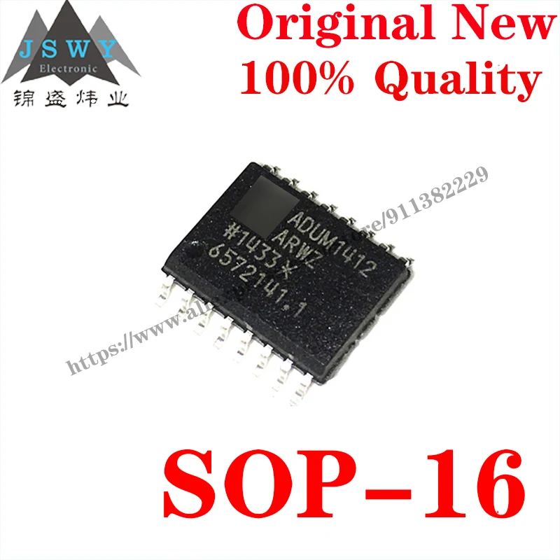 

10~50 PCS ADUM1412ARWZ SOP-16 Semiconductor Interface IC Digital Isolator IC Chip with for module arduino Free Shipping ADUM1412