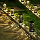 2 шт., декоративный садовый светильник на солнечной батарее