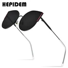 HEPIDEM Женские и мужские солнцезащитные очки HEPIDEM, роскошные брендовые дизайнерские солнцезащитные очки из сплава кошачий глаз с зеркальными нейлоновыми линзами gm 5017, 2020