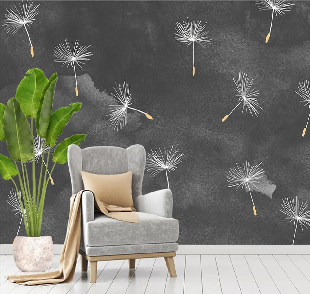 Milofi изготовленный на заказ обои фрески передовые серый Абстрактная живопись