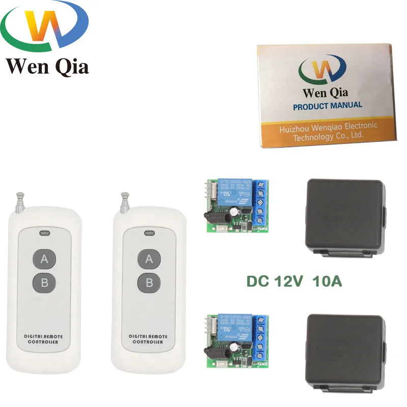 Радиочастотный пульт дистанционного управления 433 МГц 12 В постоянного тока 10 А 1