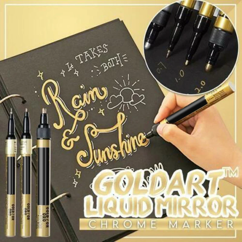 

Hot Liquid Mirror Chrome Marker Chalkboard Labels Paint Markers for Cards Writing Signature Painting Pens маркеры для скетчинга