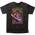 Jimi Hendrix опытная Мужская футболка Лицензированная Рок н ролл Музыка Новая черная