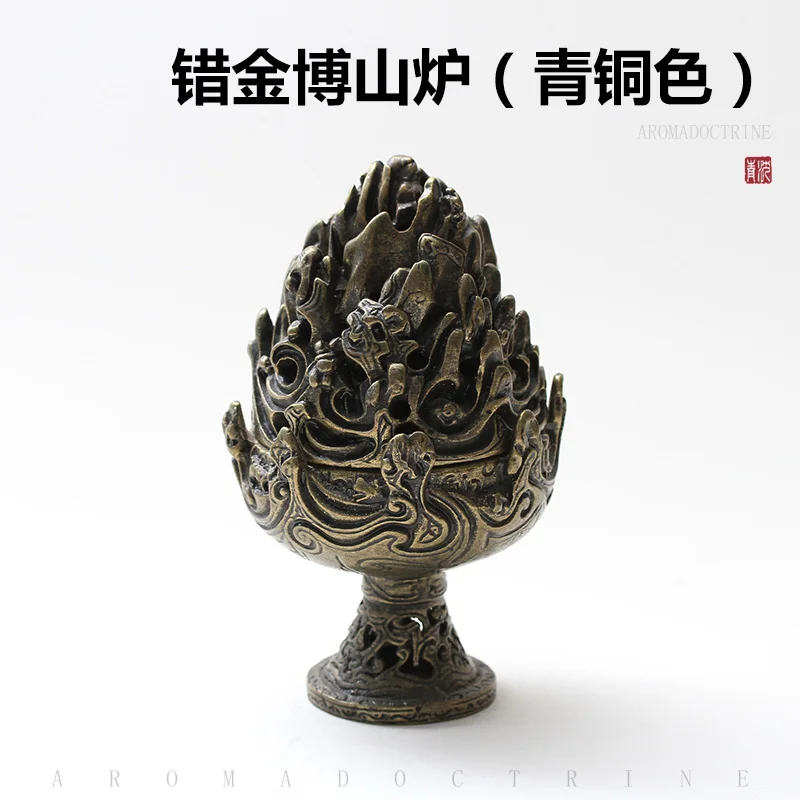 

Pure Copper Incense Burner Living Room Tea Ceremony Antique Incense Burner Buddha Ornaments Bruleur Encens Home Decor EB5XX