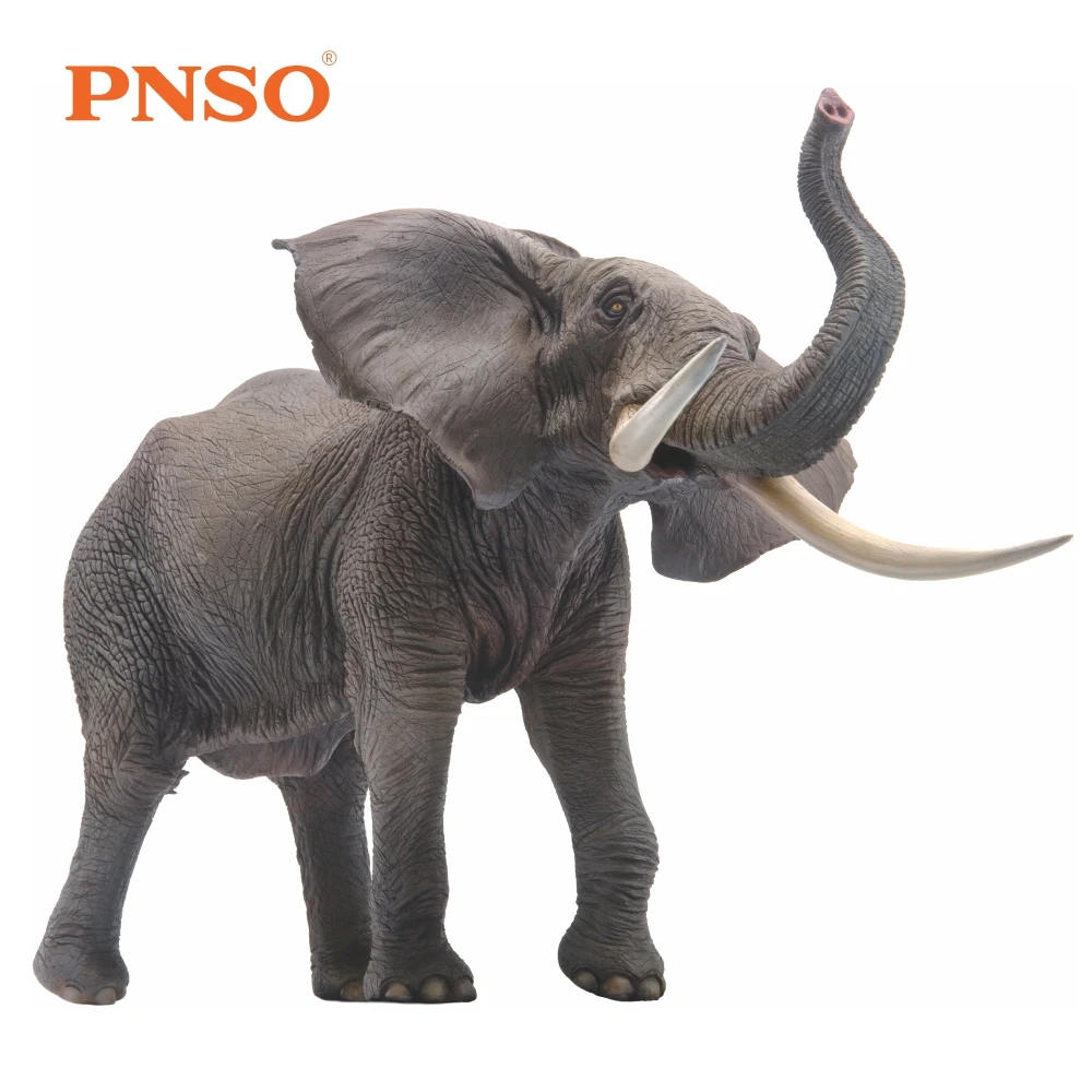 PNSO-figuras de animales de la serie elefante africano, 13"-1