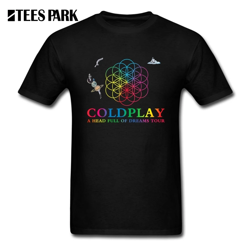 Мужские футболки Coldplay A Head Full of Dreams Тур хэви-метал рок музыкальная группа Мужская