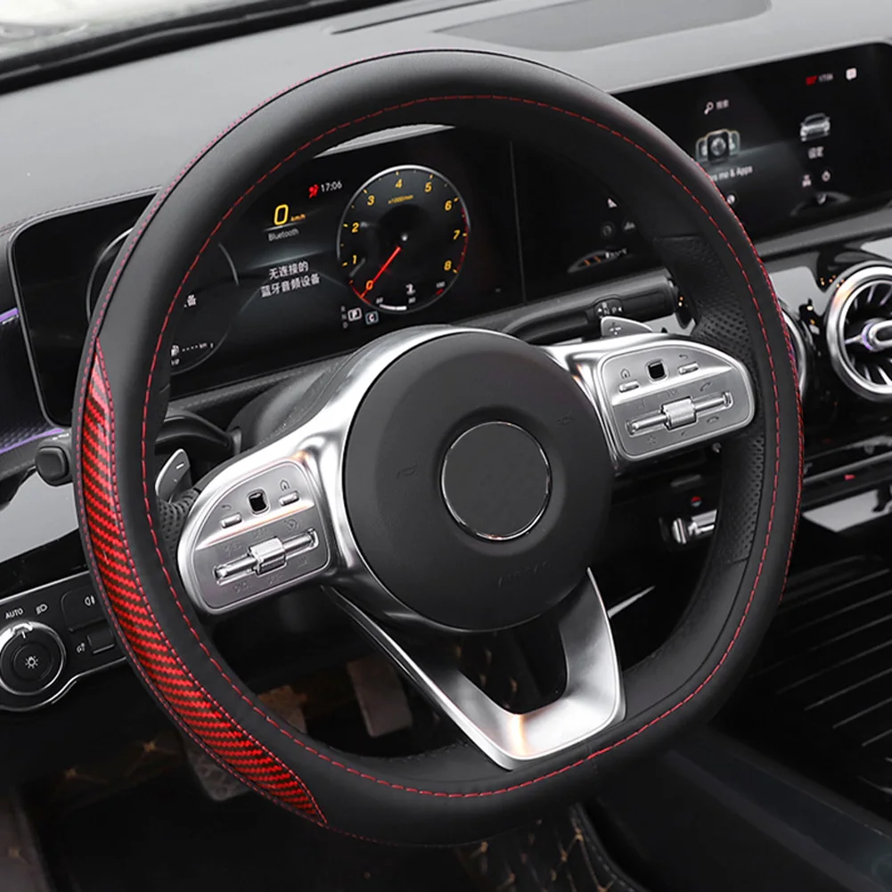 Для Mercedes Benz A Class W177 A180 A200 A220 A250+ Защитная крышка для рулевого колеса автомобиля четыре сезона Нескользящая кожаная ручка