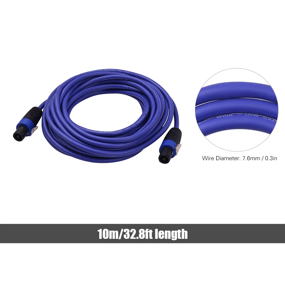 Кабель для усилителя звука 12AWG стандарт NL4FC|Детали и аксессуары электрических
