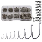 250 шт.кор. рыболовные крючки с зазубринами для карпа, одиночный рыболовный крючок с зазубринами, стильный острый Рыболовный крючок для карпа