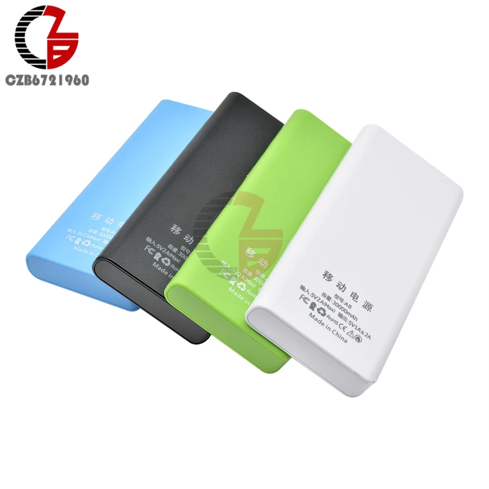 Корпус внешнего аккумулятора 5 В 2 разъема USB 8*18650 корпус для бокс хранения сделай