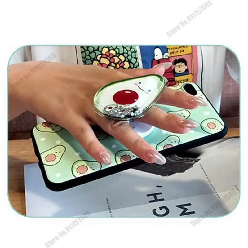 cartoon holder stand phone case for umidigi bison pro gt silicone back cover for umidigi a7 a9 pro s5 a5 a3x cute glitter capa free global shipping