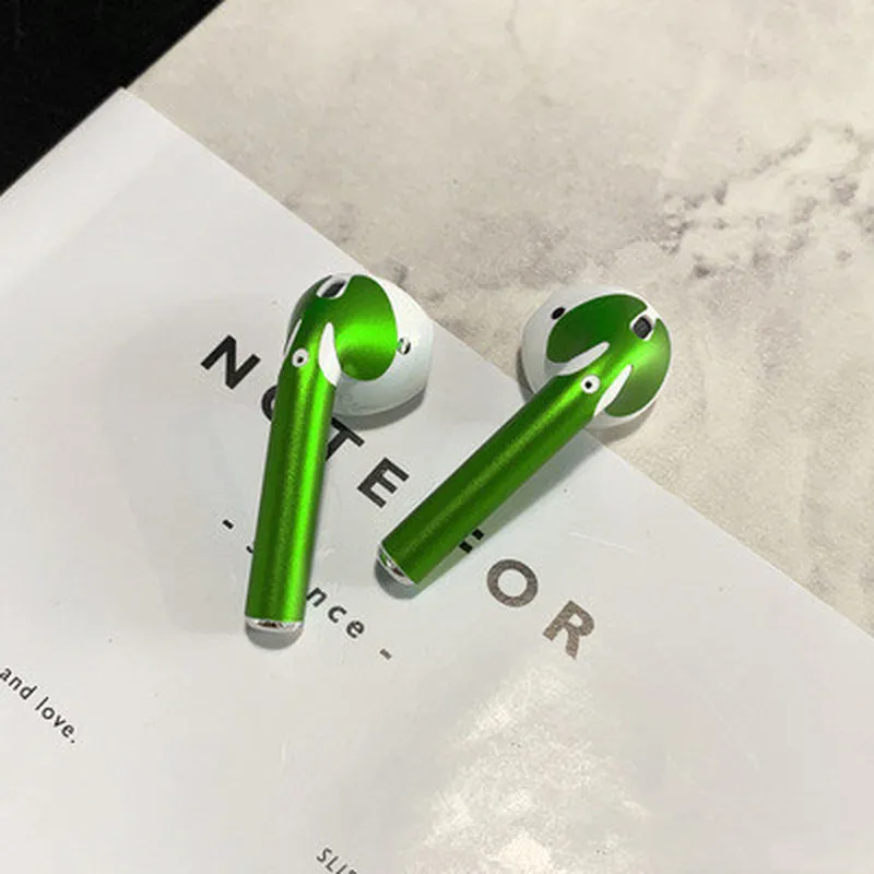 Кожаная наклейка для Apple Airpods, защитная гарнитура для Airpods, наклейка для наушников, защита от пыли, наклейки на наушники, ультратонкие тонкие аксессуары