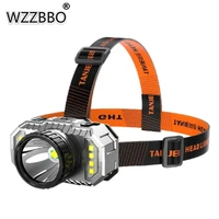 led headlamp strong light super bright head mounted flashlight outdoor household long range rechargeable night fishing